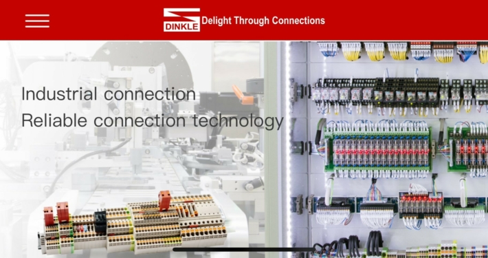 Dinkle Industrial Connection - Reliable Connection Technology Panel Graphic